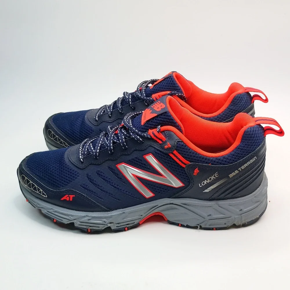 New Balance Lonoke All Terrain Shoes Men Size 12 Navy Blue Orange MTLONLD1
